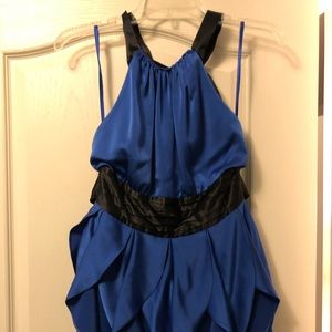 BCBG Blue Halter Dress
